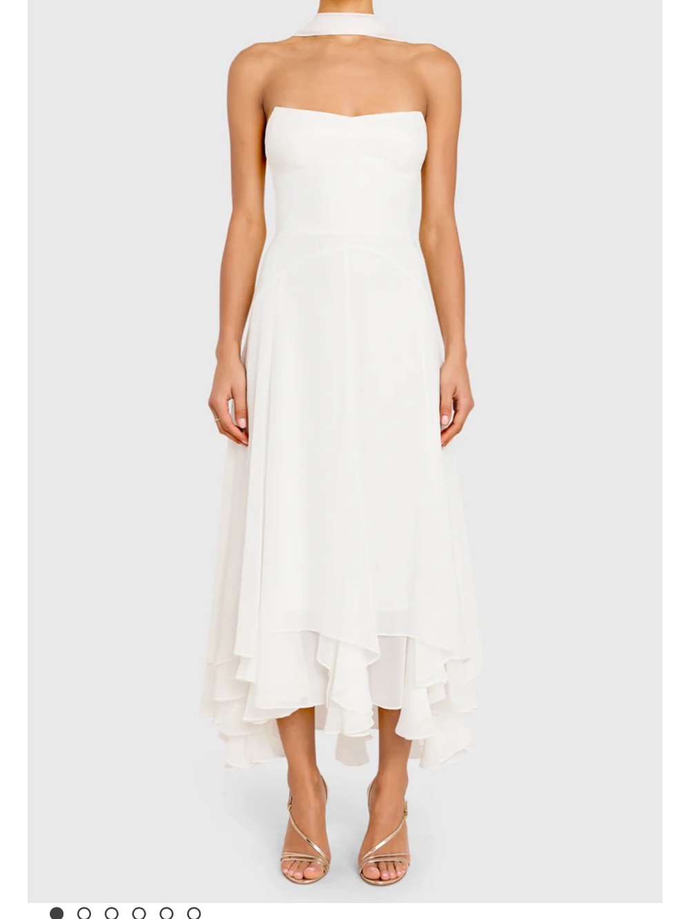 Amanda Uprichard Monterey Dress With Scarf